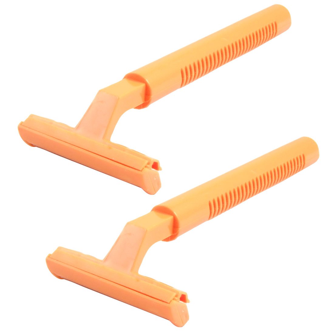 Ruilogod 2 Pcs Woman T Shaped Orange Plastic Body Hair Trimmer Razor (id: 4ba 10a 979 d6f fd9 Beauty and Personal Care Ruilogod