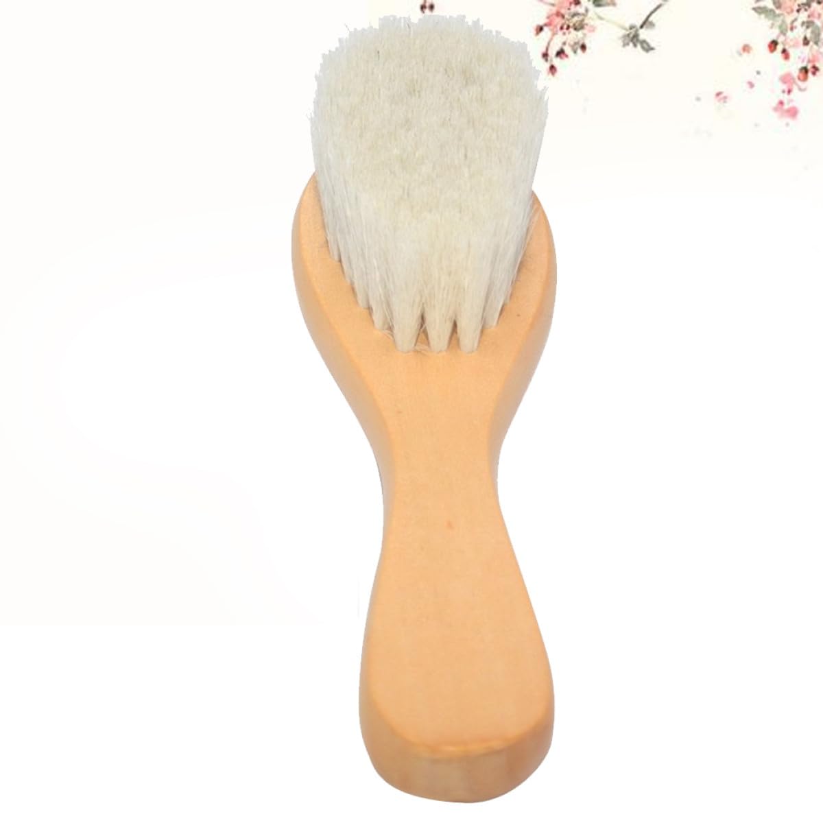 Baluue Bath Brush and Wooden Hair Comb Natural Gentle Wool Massage Bathing Scrubber for Newborns and Shower Back Scrubber Body Cleaning Beauty and Personal Care Baluue