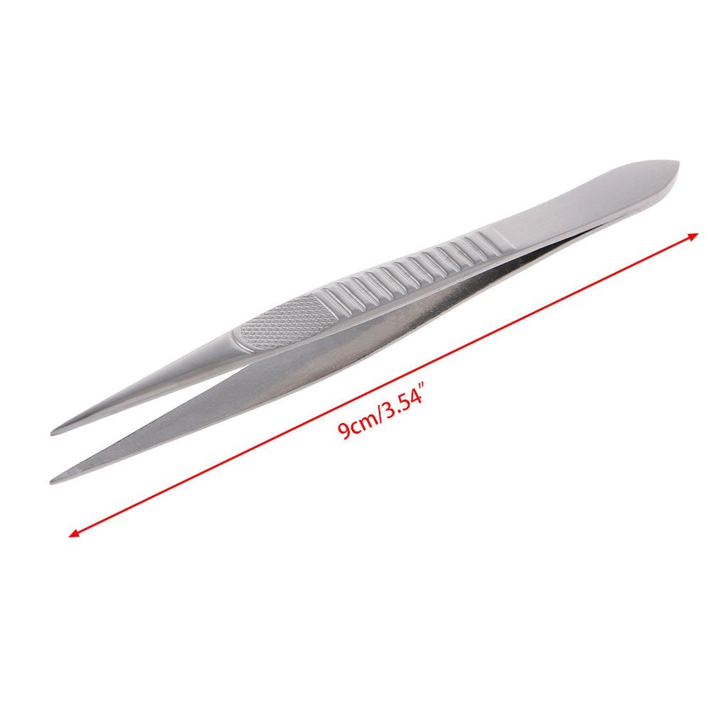 Professional Straight Fine Point Tweezers For Eyelash Extension Stainless Steel Beauty and Personal Care Vdaxvme