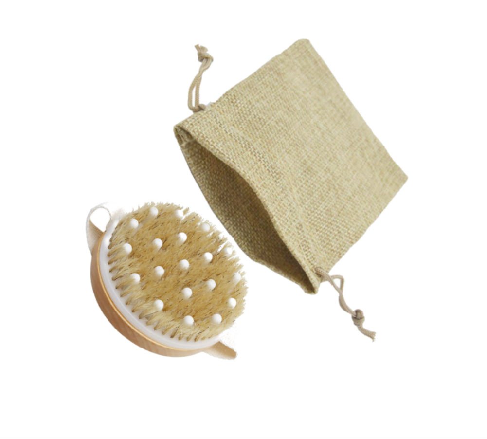AKOAK Wet or Dry Brushing Body Brush,Gentle Massage Nodes Natural Bristle Body Brush,Exfoliate Skin,Cellulite Treatment, Stimulates Circulation Beauty and Personal Care AKOAK