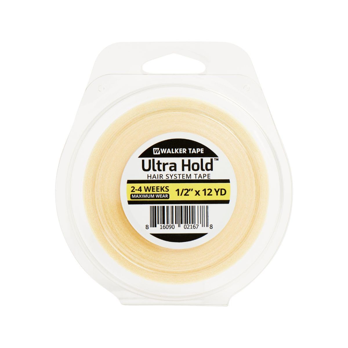 Walker Tape Ultra Hold Tape Roll 1/2 x 12 Yards for Wig Installs, Lace Systems, Toupee Applications, Hair Prep and Adhesive Strips Offering Maximum