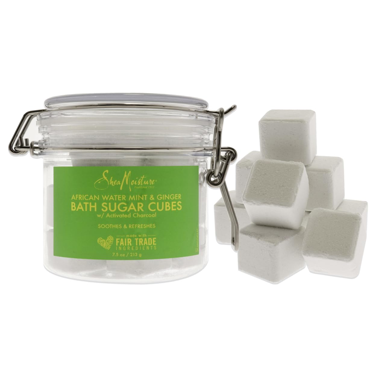 Shea Moisture African Water Mint and Ginger Bath Sugar Cubes By Shea Moisture for Unisex - 7.5 Oz Bath Soak, 7.5 Ounce Beauty and Personal Care Shea Moisture