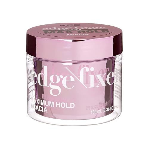 Red by Kiss Edge Fixer Hair Shine Gel, 24 Hour Max Hold, Non-Flaking, Biotin B7 Infused, Natural Styling, Professional Edge Control Wax, Perfect Beauty & Personal Care Red by Kiss
