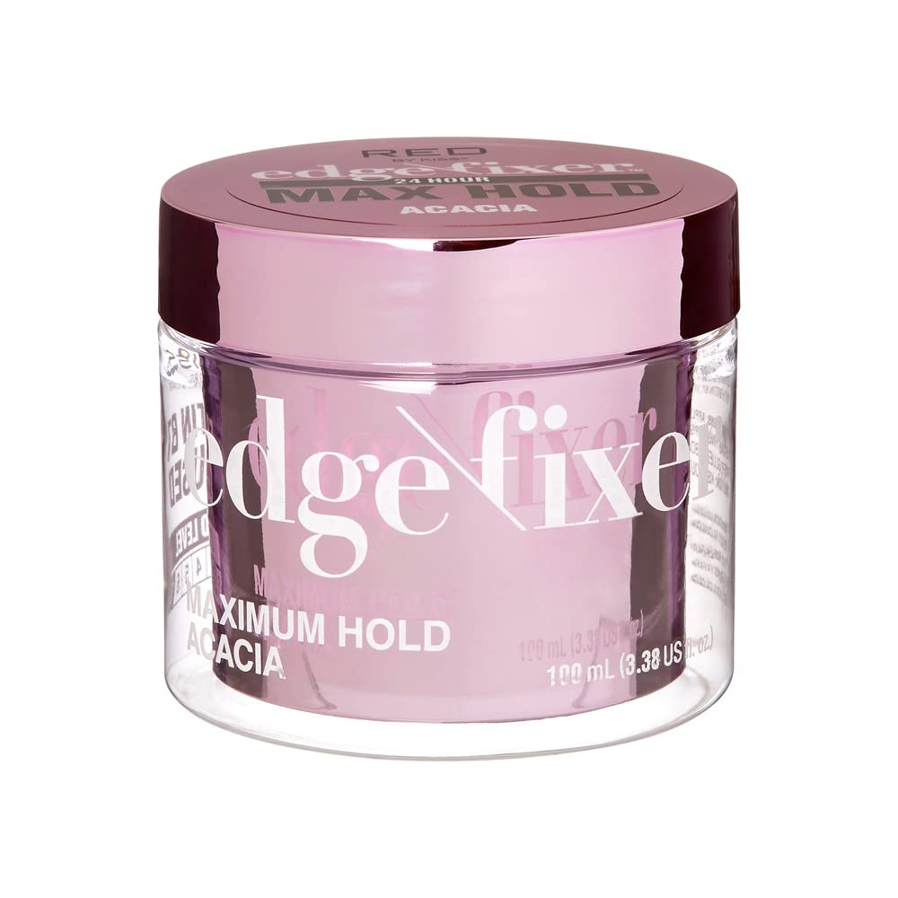 Red by Kiss Edge Fixer Hair Shine Gel, 24 Hour Max Hold, Non-Flaking, Biotin B7 Infused, Natural Styling, Professional Edge Control Wax, Perfect Beauty & Personal Care Red by Kiss