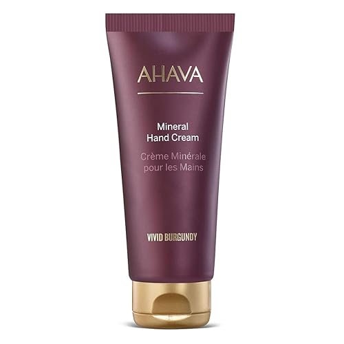 AHAVA Mineral Hand Cream Vivid Burgundy - Luxurious cream for thirsty hands for deep relief & nourishment, maintains smooth & supple hands, Beauty & Personal Care AHAVA