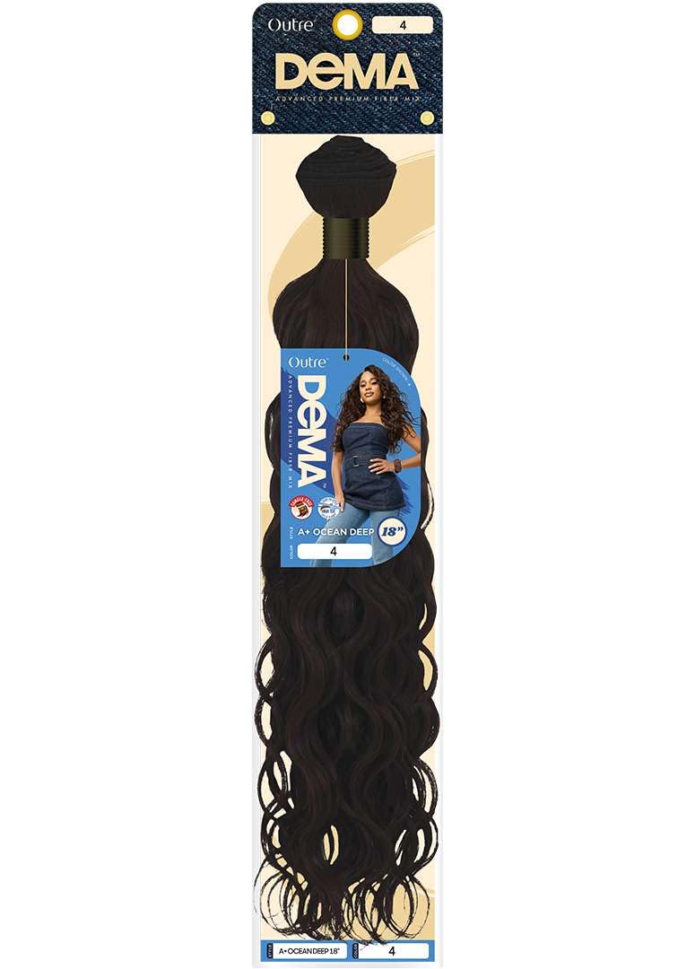 Outre DeMA - Advanced Premium Fiber Mix Synthetic Weave - A+ Ocean Deep 24" (OFF BLACK 1B)