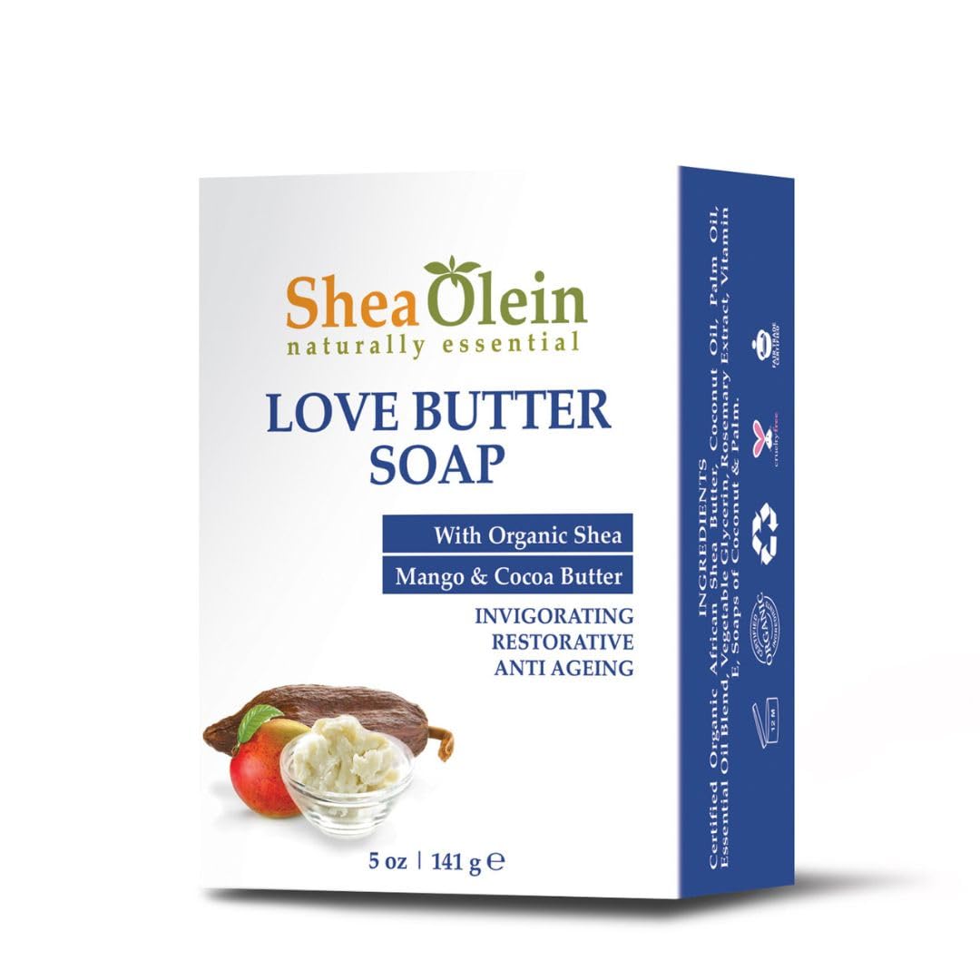 Shea Olein SheaOlein- Love Butter Soap 5 oz Bar (6 Bars) Beauty & Personal Care SheaOlein Naturally Essential