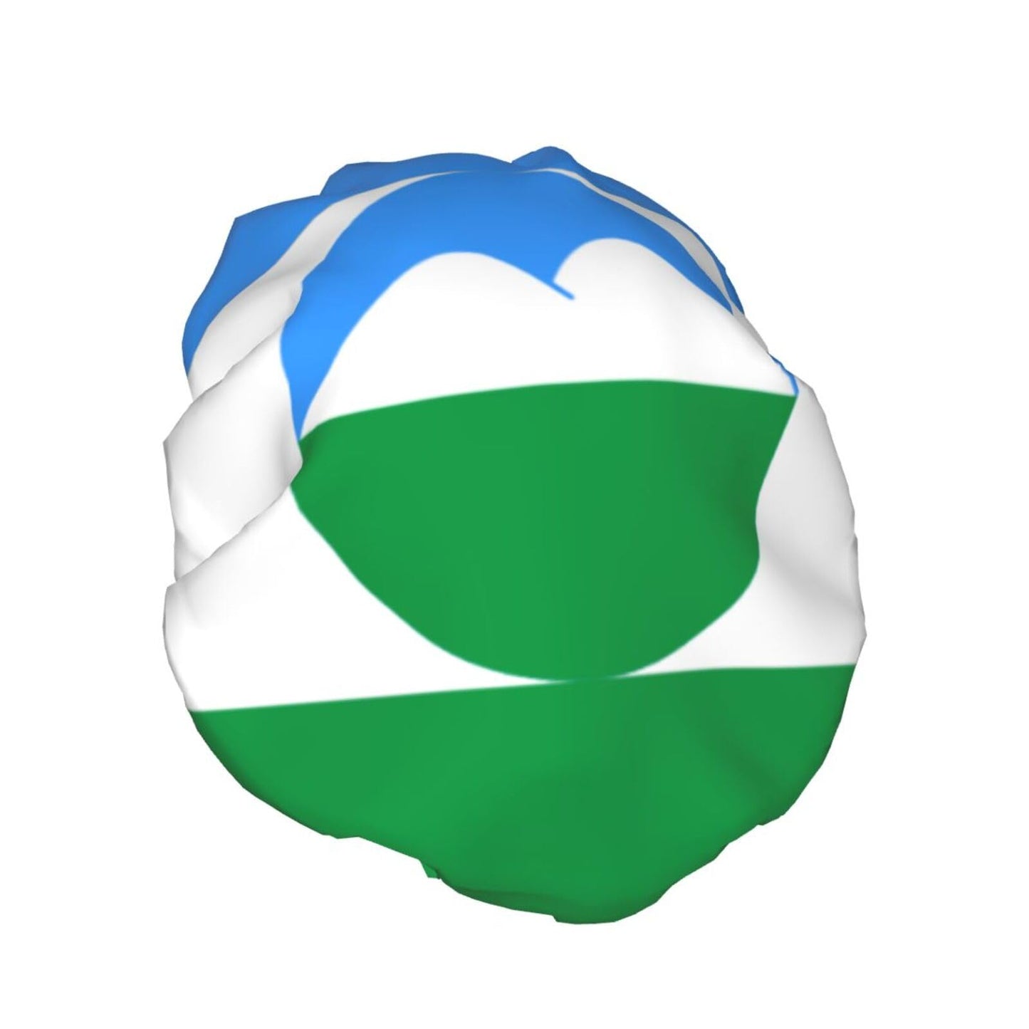 Kabardino Balkaria Flag Prints Shower Cap Double Layer Lined Waterproof Bathing Shower Hat Beauty and Personal Care Hayyett