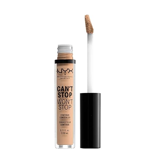 NYX PROFESSIONAL MAKEUP Can't Stop Won't Stop Contour Concealer, 24h Full Coverage Matte Finish - Natural Beauty & Personal Care NYX PROFESSIONAL MAKEUP