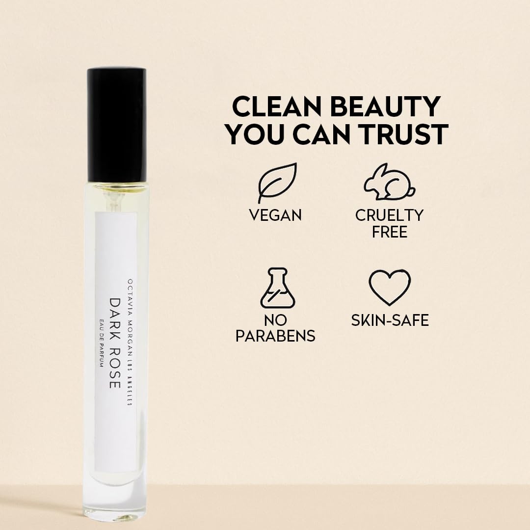 OCTAVIA MORGAN DARK ROSE Eau De Parfum- Bold Vanilla Perfume with Black Rose, Plum & Pink Peppercorn- Travel Perfumes with Long-Lasting, Seductive Beauty & Personal Care OCTAVIA MORGAN
