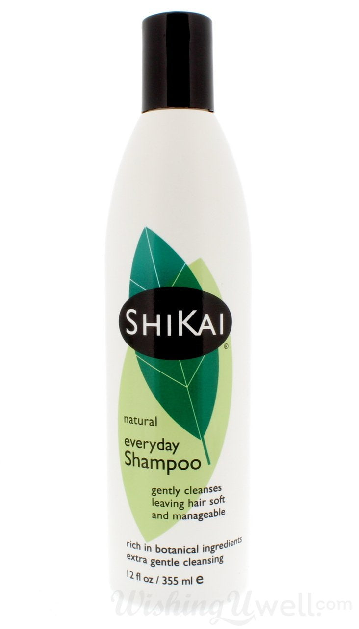 ShiKai - Natural Everyday Shampoo, Plant-Based, Non-Soap, Non-Detergent, Gently Cleanses Leaving Hair Soft and Manageable (12 Ounces, Pack of 3)