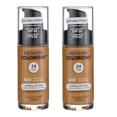 Pack of 2 Revlon ColorStay Makeup for Normal/Dry Skin Skin SPF 20, Macadamia (460)2 Beauty & Personal Care REVLON