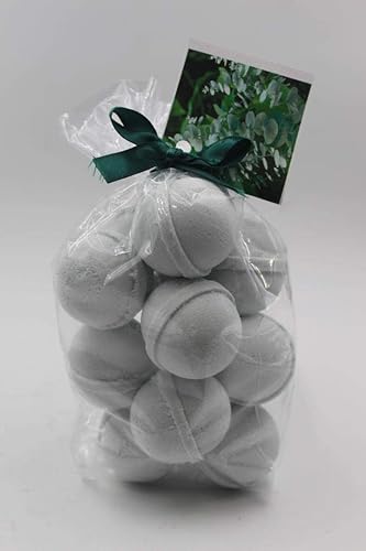 Spa Pure Eucalyptus & Spearmint: Bath Bomb Fizzies, USA Made with Shea Butter, Ultra Moisturizing - Great for Dry Skin (14 Count) Pack of 1 Beauty & Personal Care Spa Girl