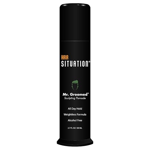 Hair Situation Mr. Groomed Matte Pomade for Men - Strong All-Day Hold, Matte Natural Finish Look - Non-Greasy, Alcohol-Free Hair Styling Wax, All Hair Beauty & Personal Care Hair Situation