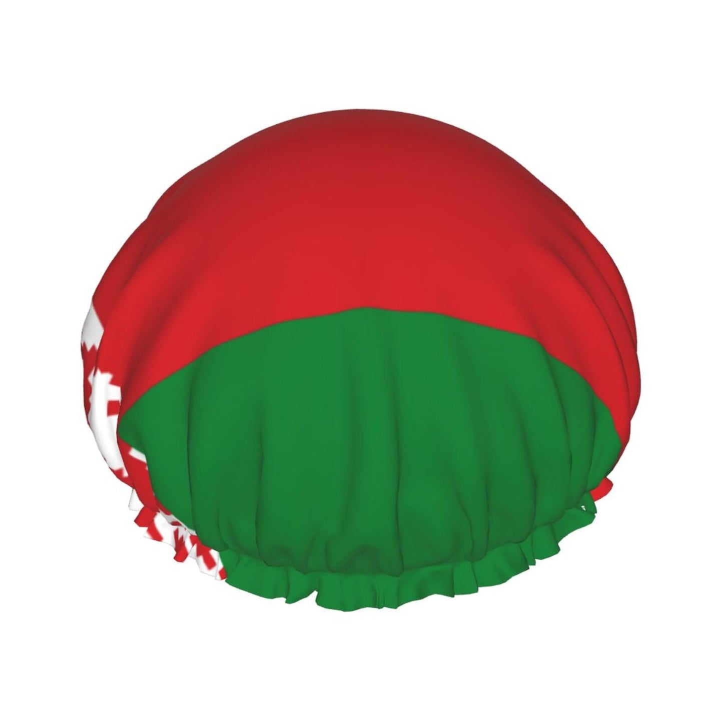 Belarus Flag Prints Shower Cap Double Layer Lined Waterproof Bathing Shower Hat Beauty and Personal Care Hayyett