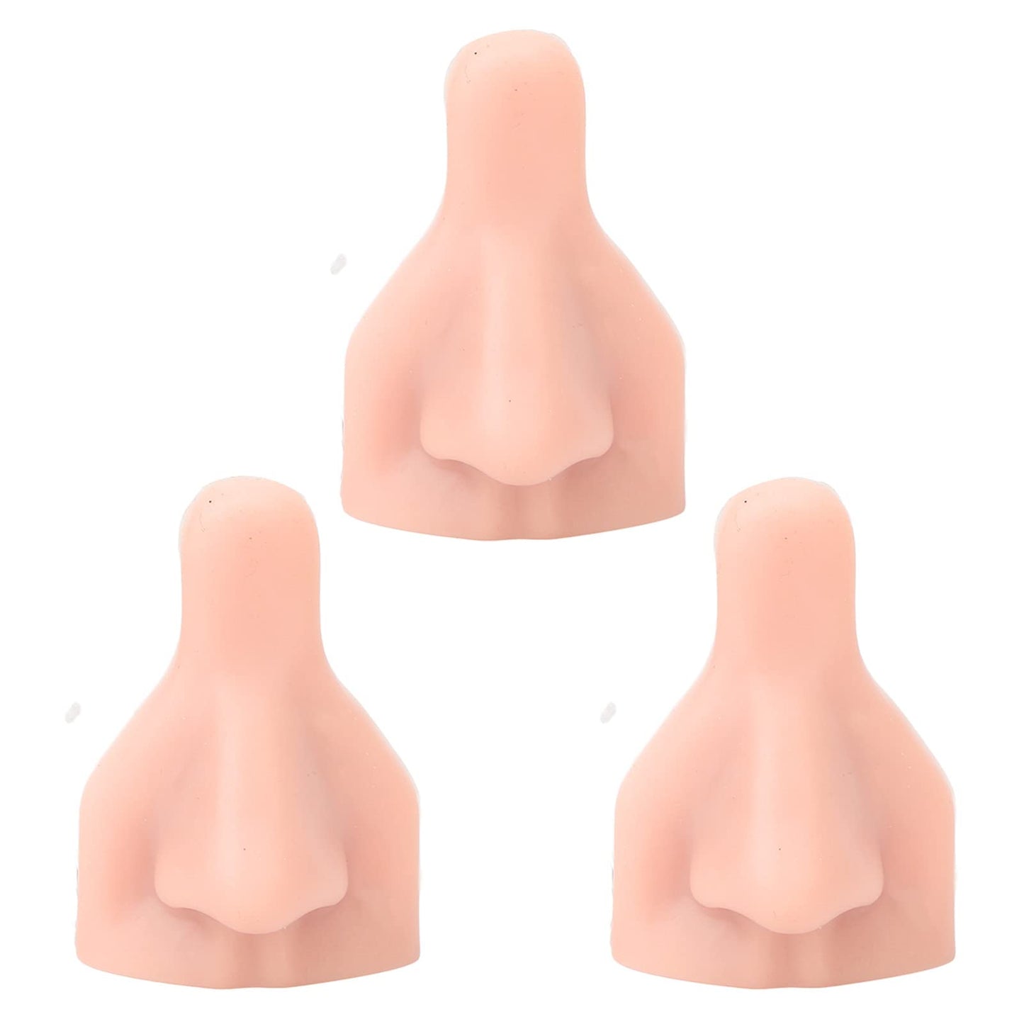 JTLB 3PCS Silicone Nose Model, Soft Flexible Reusable Simulation 3D Silicone Nose Model for Jewelry Display,Practice Teaching Instructions (Light Skin Beauty and Personal Care JTLB