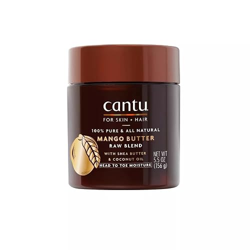 Cantu Skin Therapy Hydrating Raw Blends Body Butter Mango Butter Shea Butter and Coconut Oil, 5.5 Ounce Beauty & Personal Care Cantu