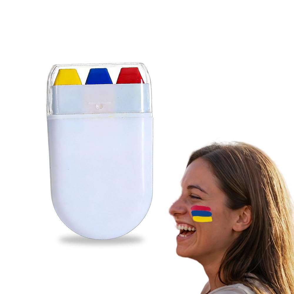 Face Paint Stick, Washable National Flag Face Paint Stick for 2026 Football Rugby Baseball Soccer, Eye Black Face & Body Paint for Outdoors Game Beauty & Personal Care AprYew