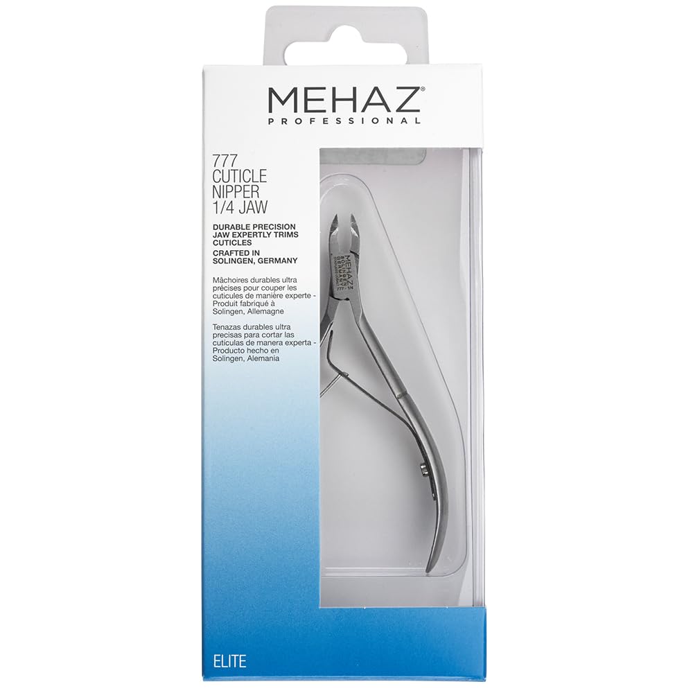 Mehaz Stainless Steel Cobalt Cuticle Trimmer, Nail Cuticle Nipper 1/4 Jaw, Cuticles Remover Clippers for Manicure & Pedicure Nail Tools Beauty & Personal Care Mehaz