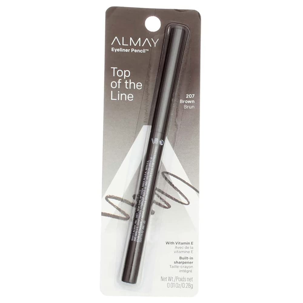 Almay Eyeliner Pencil - Top of the Line - 207 Brown - Pack of 2 Beauty & Personal Care Almay