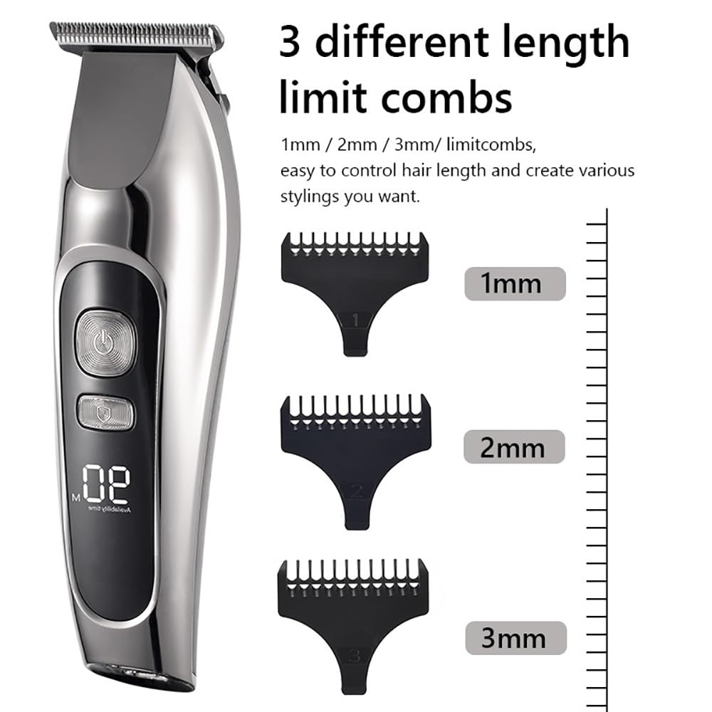 GLESVOWIO Hair Clippers for Men Barber Shop Hair Clipper Professional Hair Trimmer for Men Beard Electric Cutter Hair Cutting Machine Haircut Cordless Beauty and Personal Care GLESVOWIO