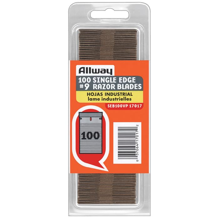 10-Pack of Allway SEB100VP SEB-Series Single Edge Razor Blades, Clam Shell, 100-Pack Beauty and Personal Care ALLWAY
