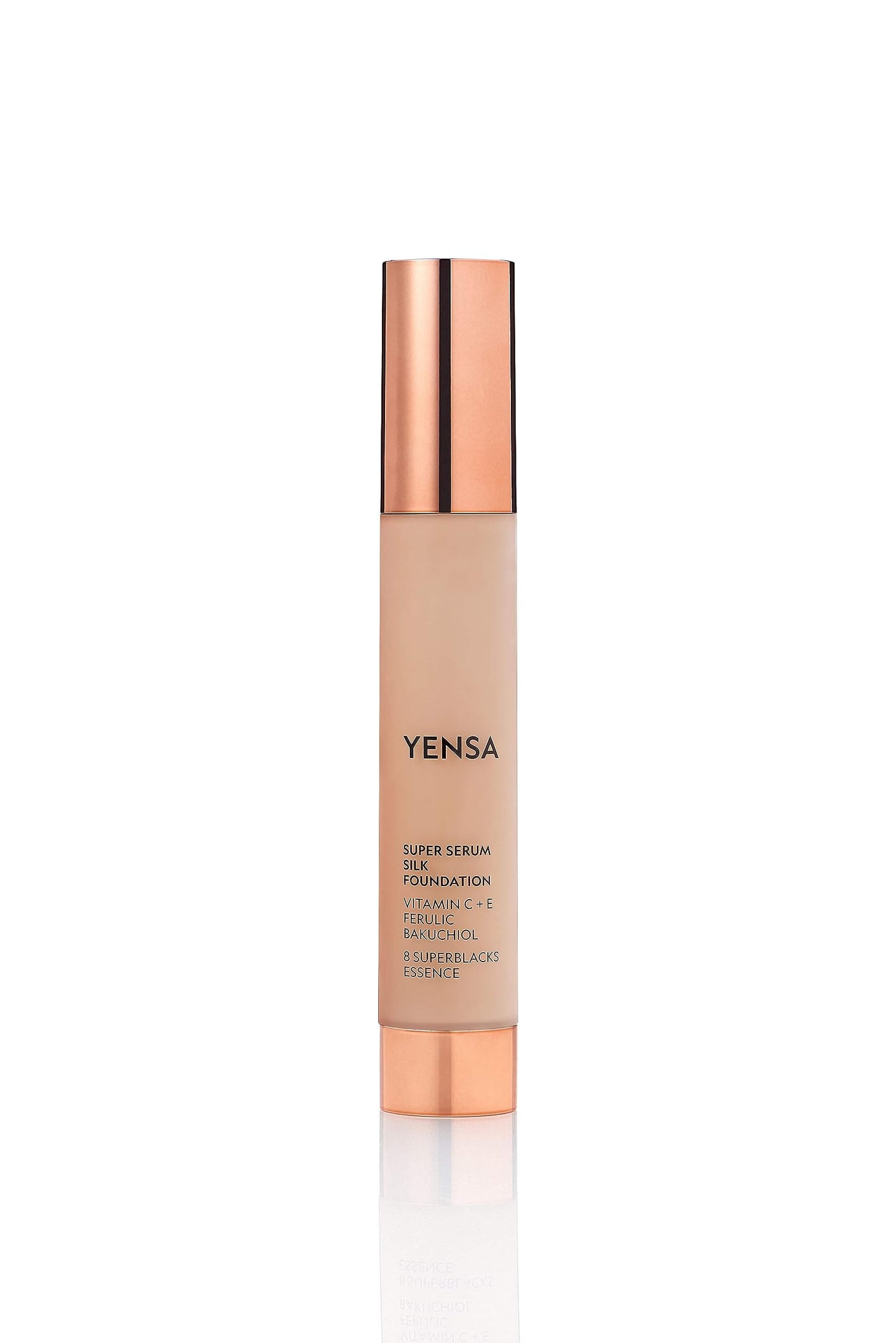YENSA Serum Foundation Makeup - Super Silk Full Coverage Foundation Enriched with Peptides, Vitamin C & Ferulic Acid to Help Reduce Fine Lines Beauty & Personal Care YENSA