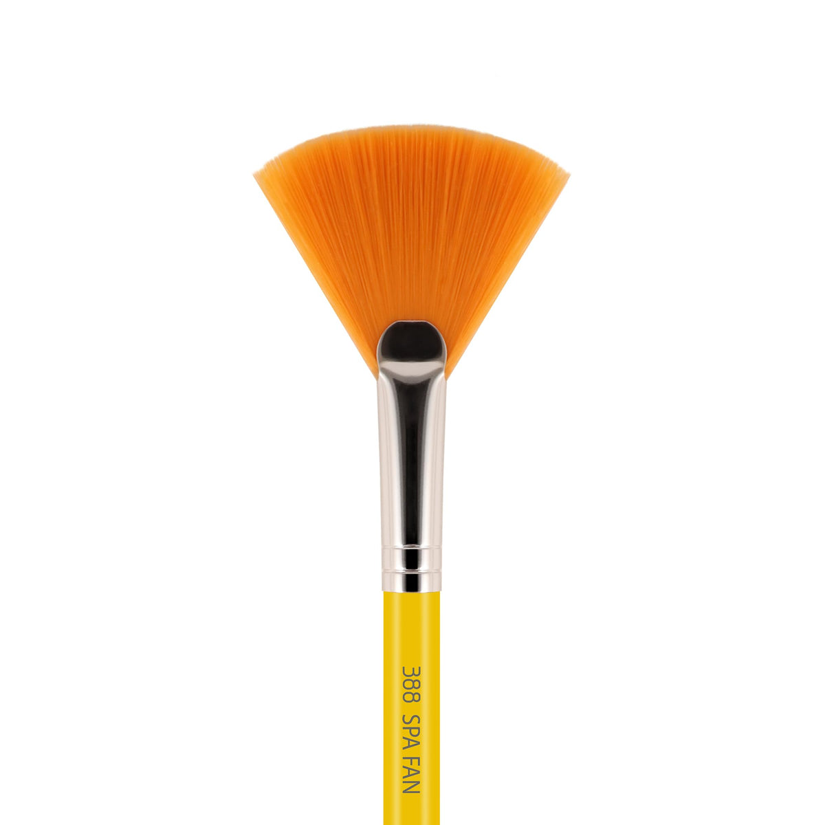 Bdellium Tools Professional Makeup Brush - Studio Series 388 Spa Fan - With Soft Synthetic Fibers, For Applying Masks (Yellow, 1pc)