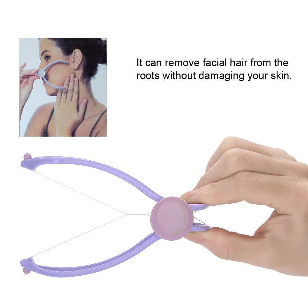 Socobeta Hair Epilator Threading Epilator Cotton Hair Remover Tool for Neck Hair Removal with 10 Cotton Lines (Glasses Box) Beauty and Personal Care Socobeta