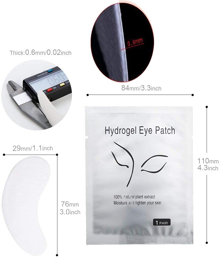 Chargenyang Eyelash Extension Gel Patches Kit Under Eye Gel Pads Eyelash Extension Pads Lint Free False Eyelash Lash Extension Makeup Eye Gel Patches Beauty & Personal Care Chargenyang
