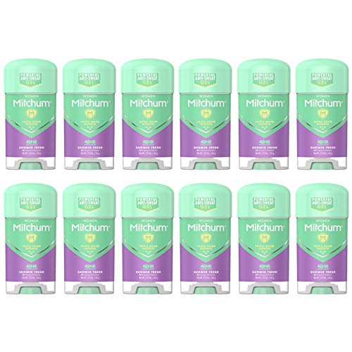 Mitchum Advanced Women Gel Anti-Perspirant & Deodorant, Shower Fresh 2.25 oz (Pack of 12) Beauty and Personal Care Mitchum