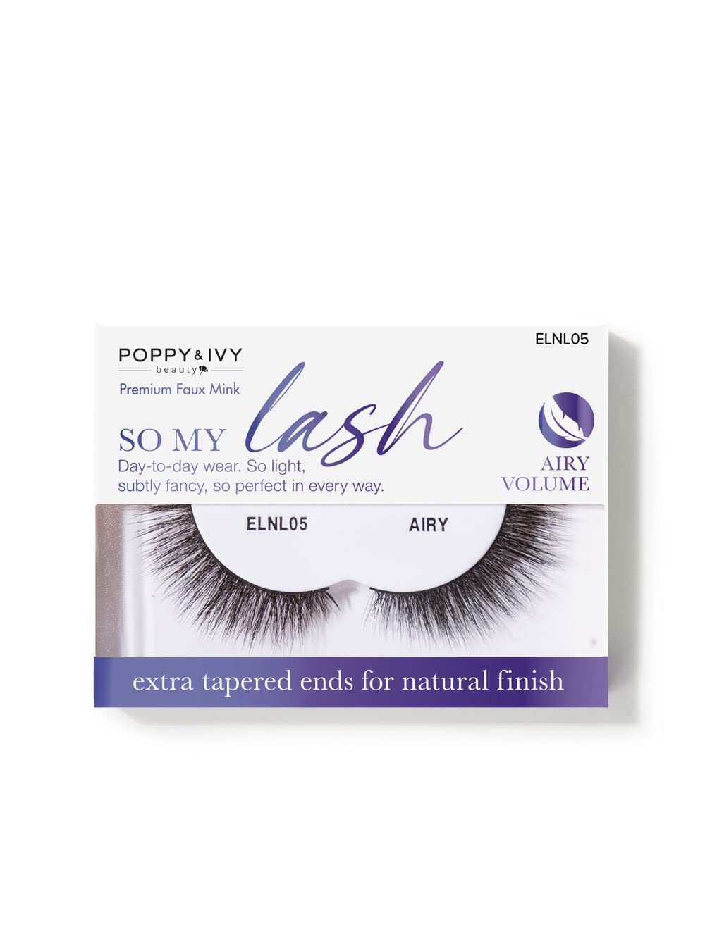 Absolute New York Poppy and Ivy Beauty The Signature So My Lash Eye Lashes, Neutral, Women Make-up Cosmetic Accessories (ELNL05 Airy) Beauty & Personal Care Absolute New York