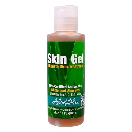 Aloe Life - Skin Gel & Herbs Ultimate Skin Treatment, 99% Certified Organic Whole Leaf Aloe Vera, Vitamins C, A, & E, Head-to-Toe Skin Care Support Beauty & Personal Care Aloe Life