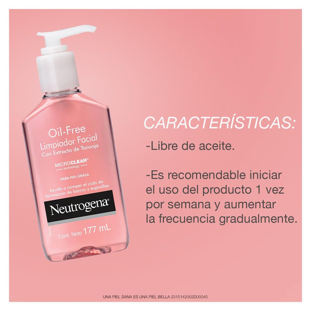 Neutrogena Oil-Free Pink Grapefruit Pore Cleansing Acne Wash and Daily Liquid Facial Cleanser with 2% Salicylic Acid Acne Medicine and Vitamin C, 6 Beauty & Personal Care Neutrogena