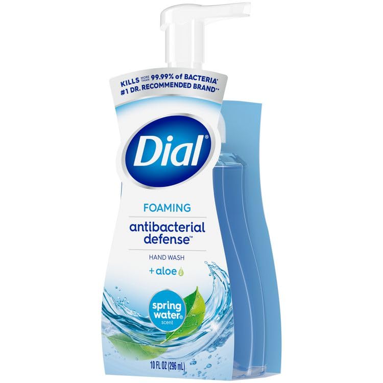 Dial Professional 34739 Antibacterial Foaming Hand Wash, Spring Water, 10 Oz Pump Bottle, 8/carton Beauty & Personal Care Dial Professional