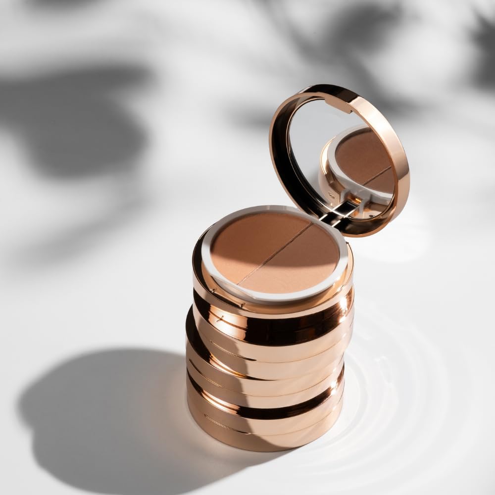 Emani Blush & Bronzer - Natural Mineral Pressed Bronzer for Face - Radiant Skin Blush for Sun Kissed Glow, All Skin Types including Sensitive Skin Beauty & Personal Care Emani
