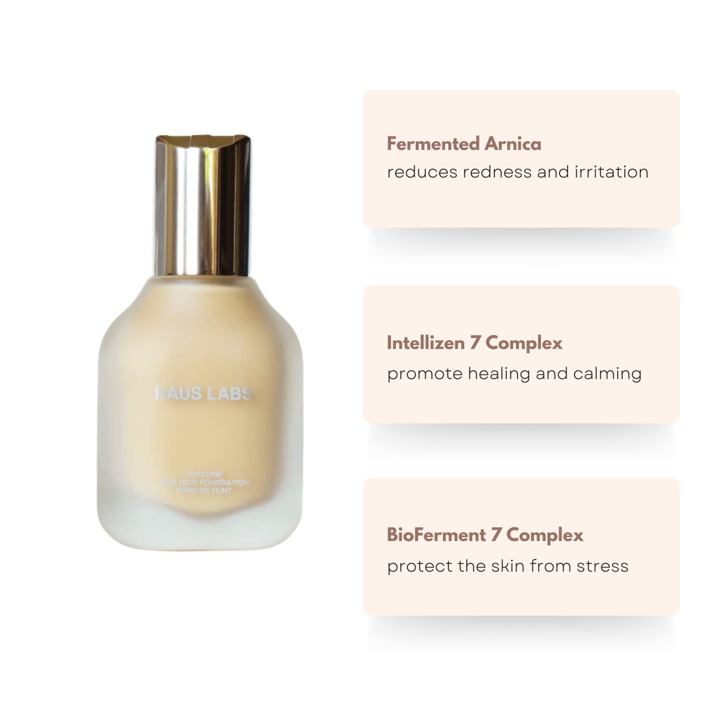 HAUS LABS BY LADY GAGA Triclone Skin Tech Medium Coverage Foundation with Fermented Arnica 110 Light Neutral Beauty & Personal Care Haus Laboratories