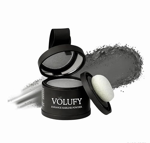 VOLUFY Dark Grey Hairline Powder, Hair Fiber & Root Coverage Beauty & Personal Care VOLUFY