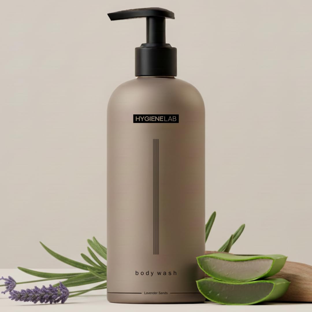 HygieneLab Mens Natural Body Wash - Ultra Hydrating, EWG Verified Clean Formula, Lavender Sands Scent, Sulfate-Free, Paraben-Free, Phthalates-Free Beauty & Personal Care HygieneLab