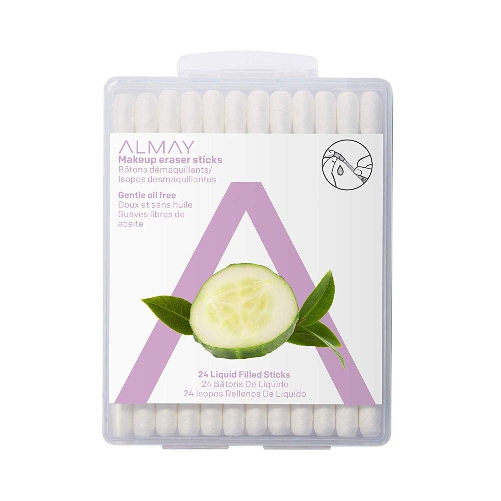 Almay Eye Makeup Remover Sticks with Aloe, Oil Free, Hypoallergenic-Fragrance Free, Dermatologist & Ophthalmologist Tested, 24 Count (Pack of 1) Beauty & Personal Care Almay
