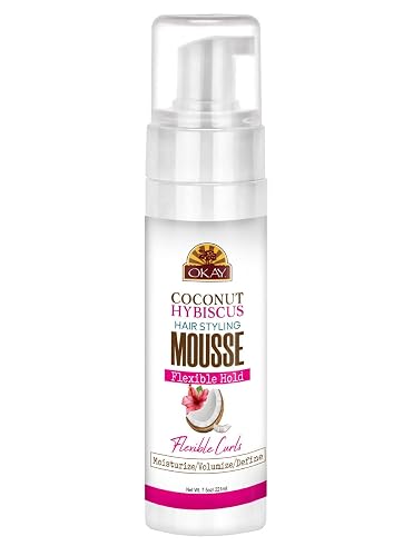 OKAY Coconut Hibiscus Hair Styling Mousse - 8 oz / 222 ml Beauty & Personal Care OKAY