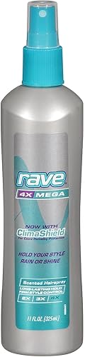 Rave Hs 4x Mega Scented N Size 11 Oz Rave Hairspray 4x Mega Hold Scented Non-Aerosol 11oz Beauty & Personal Care rave