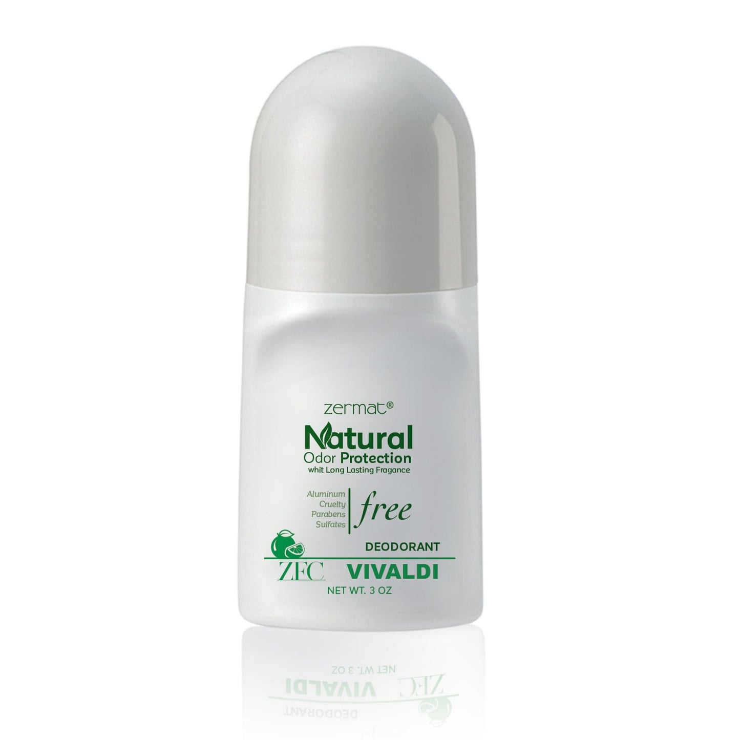 Zermat Vivaze Vivaldi, Natural Roll-On Deodorant, 3 Oz. Beauty and Personal Care Zermat