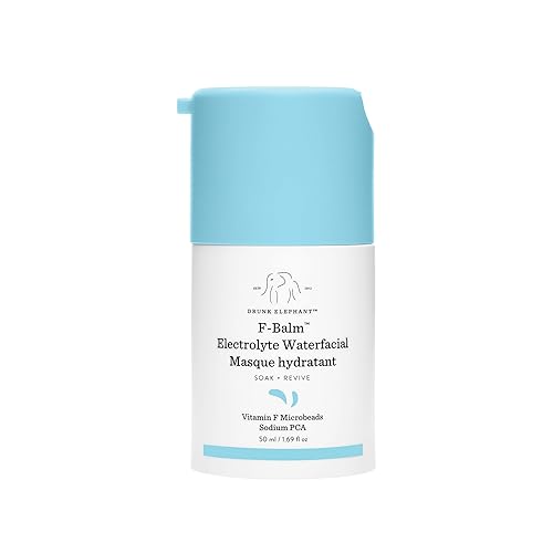 Drunk Elephant F-Balm Electrolyte Waterfacial - 50 ml/1.69 fl oz - Deeply Hydrating Overnight Face Mask - Clean Clinical Skincare - Cruelty-Free Beauty & Personal Care Drunk Elephant