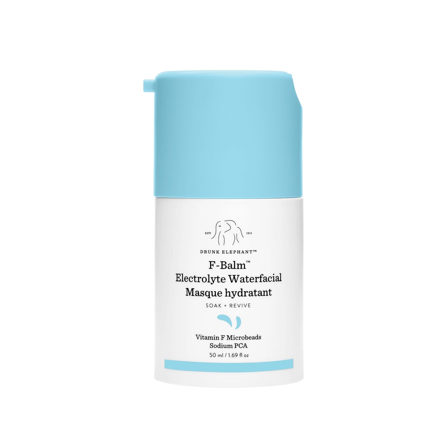 Drunk Elephant F-Balm Electrolyte Waterfacial - 50 ml/1.69 fl oz - Deeply Hydrating Overnight Face Mask - Clean Clinical Skincare - Cruelty-Free Beauty & Personal Care Drunk Elephant