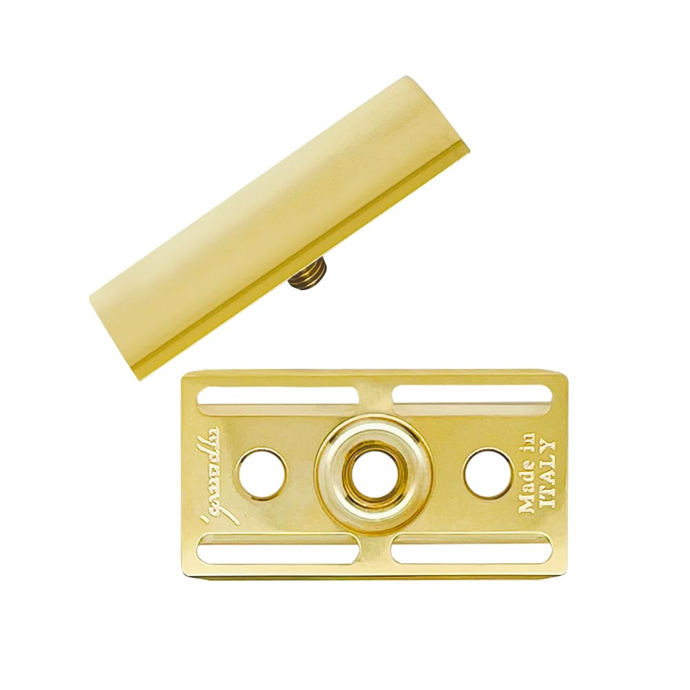 The Goodfellas’ Smile Valynor Double Edge Safety Razor - CNC Machined Brass Head & Brass/Aluminum Handle - 0.8mm Neutral Gap for Smooth, Close Beauty and Personal Care The Goodfellas' smile