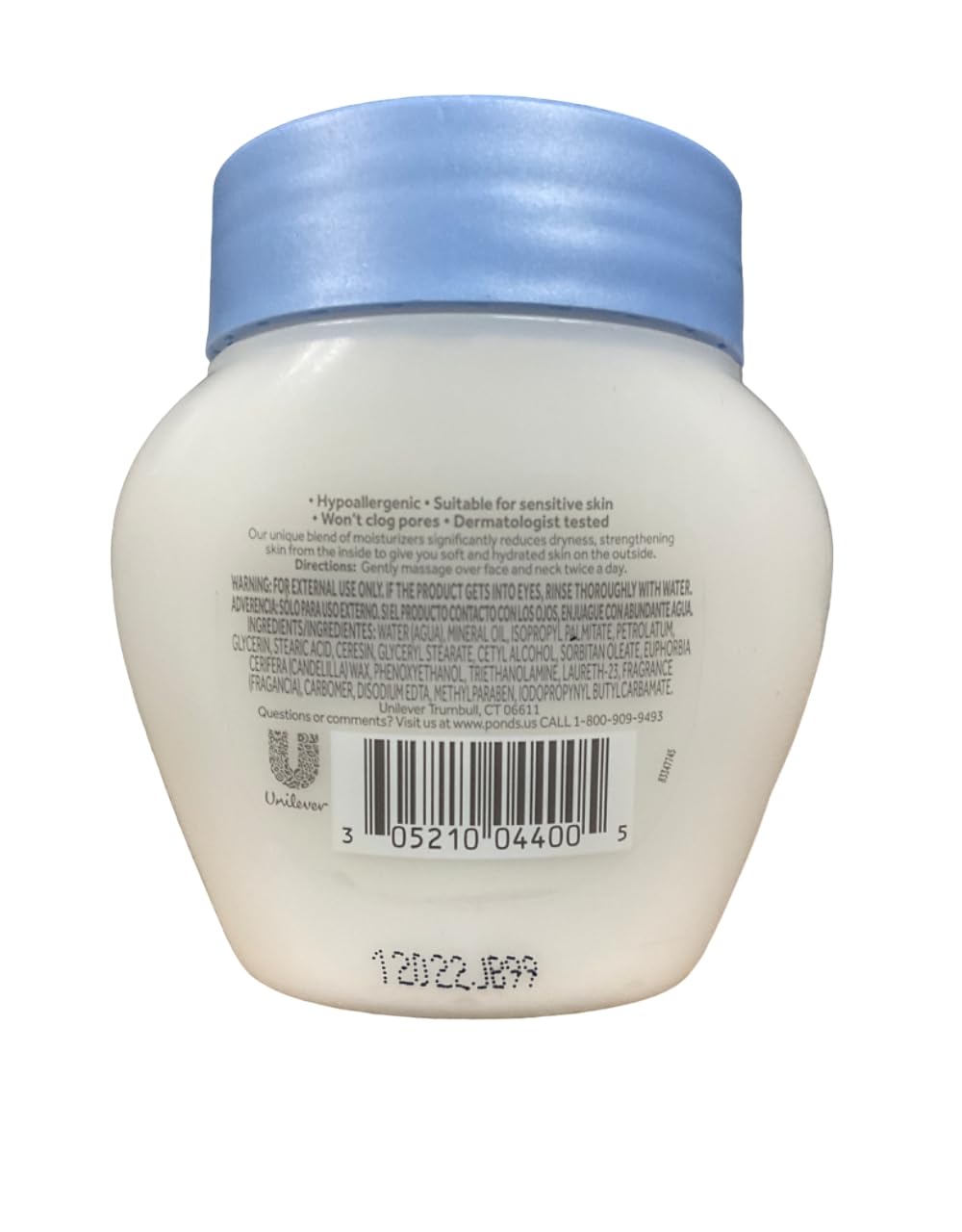 Dry Skin Cream The Caring Classic Pond's Cream Unisex 6.5 oz (Pack of 5)
