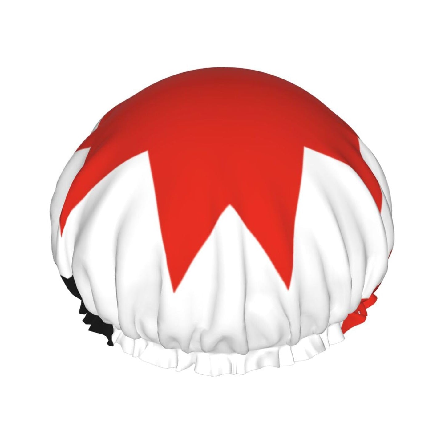 Udmurtia Flag Prints Shower Cap Double Layer Lined Waterproof Bathing Shower Hat Beauty and Personal Care Hayyett