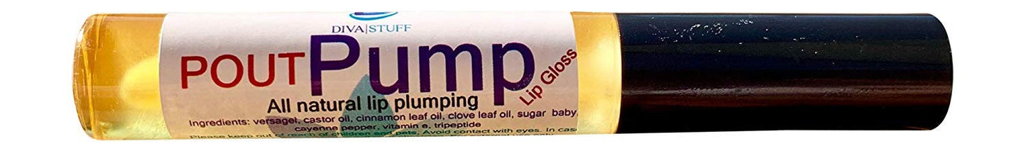 Diva Stuff Pout Pump, All Natural Lip Plumping & Conditioning Gloss Beauty & Personal Care Diva Stuff