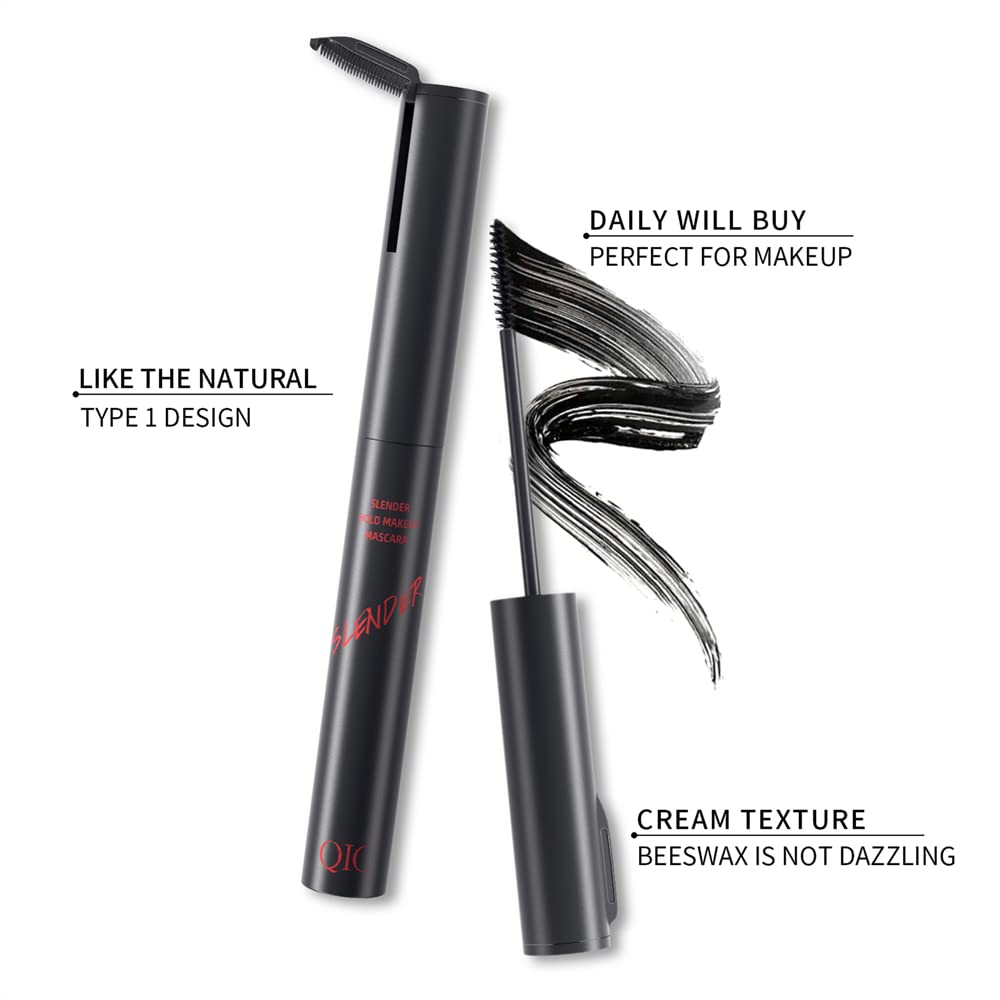 2 in 1 Waterproof Mascara, Tiny Brush for Fine Short Eyelash, Natural Lengthening And Thickening Effect, Extra Long Lash Eyelashes,Voluminous Beauty & Personal Care LESITI